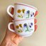 80’s White Opaline French Cups 