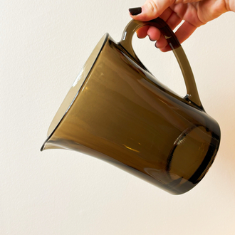 80’s French Duralex Fumed Glass Jug