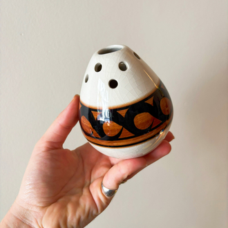 60’s Jersey Pottery Handmade Ceramic Posy Pot