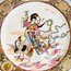 Vintage Hand Painted Chinese Wall Plate 