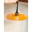 90’s Pop Art Orange Plexy Ceiling Lamp