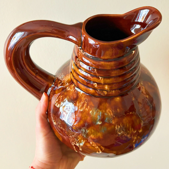 70’s Eczacibasi Ceramic Handmade Jug 