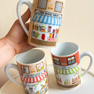 Book Shop & Wine Shop & Pet Shop Mugs