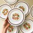 80’s “Veggies” Opaline Plates 