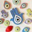 Handmade Ceramic Funky Evil Eye Wall Decor