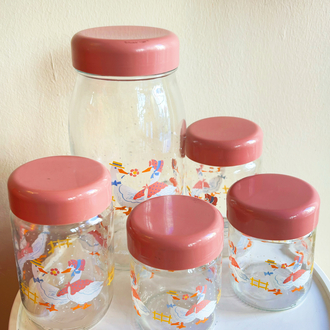 (450 ml) 80’s French Goose Jars 