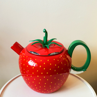 80’s Strawberry Enamel Kettle