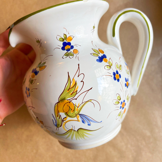 60’s French Pottery Handmade Jug 