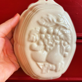 60’s French Ceramic Cake Mold Wall Decor
