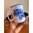 Cobalt Blue Porcelain Mugs