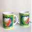 English Apple Porcelain Mugs