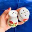80’s Handpainted Mushroom Salt and Pepper Shakers 