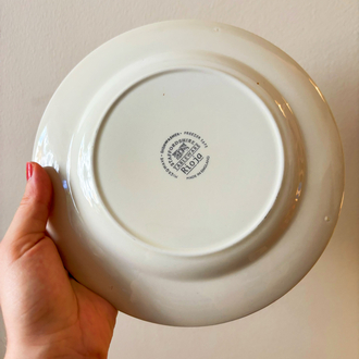 English Staffordshire Grapes Breakfast Plates