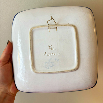 70’s Italian Hand Painted Wall Plate 
