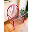 80’s Pink Metal + Glass Bedside Table 