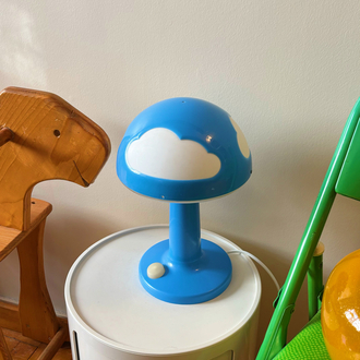 00’s Blue Mushroom Cloud Lamp 