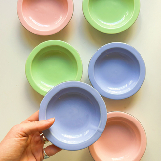 90’s Deadstock Porcelain Mini Plate Set 