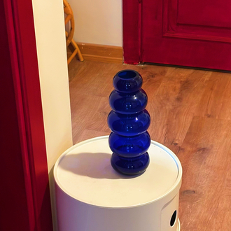 1960’s Cobalt Blue Bubble Vase