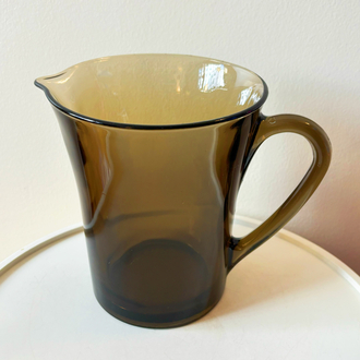 80’s French Duralex Fumed Glass Jug