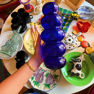 1960’s Cobalt Blue Bubble Vase