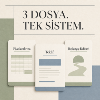MARJ PRO - Freelancer Fiyatlandırma Paketi