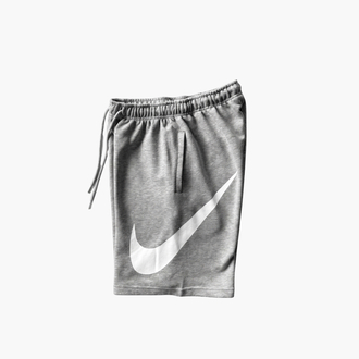 NKE Swoosh Baskılı Oversize Gri Şort