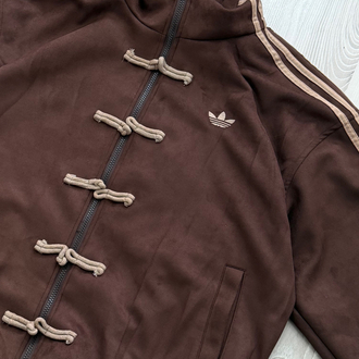 ADDS Chinese Vintage Oversize Kahverengi Kadife Ceket
