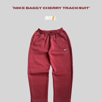NKE Vintage Baggy Cherry (Vişne) Tracksuit (Ayarlanabilir Paça Lastiği Mevsimlik KUMAŞ)