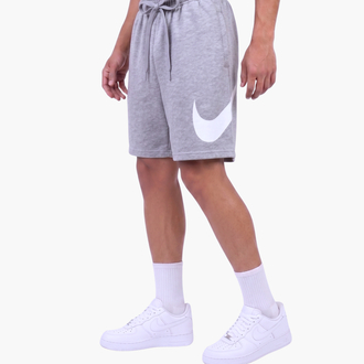 NKE Swoosh Baskılı Oversize Gri Şort