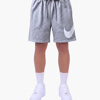 NKE Swoosh Baskılı Oversize Gri Şort