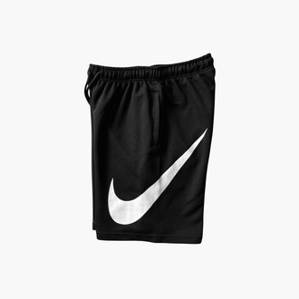 NKE Swoosh Baskılı Oversize Siyah Şort
