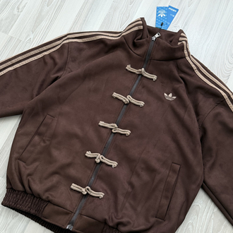 ADDS Chinese Vintage Oversize Kahverengi Kadife Ceket