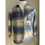 Unisex Jakarlı Oversize Mavi Gömlek