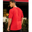 Erkek Kırmızı Bisiklet Yaka Düz Basic Baskısız Oversize Salas T-Shirt