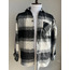 Unisex Jakarlı Oversize Siyah Gömlek