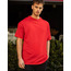 Erkek Kırmızı Bisiklet Yaka Düz Basic Baskısız Oversize Salas T-Shirt
