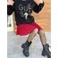 KIRMIZI ŞORT ASTARLI PİLELİ ETEK