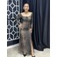 LEOPAR ELBİSE SANDY KUMAŞ