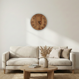 Ahşap Duvar Saati Model 12