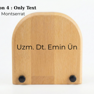 Masaüstü Ahşap Saat Model 9