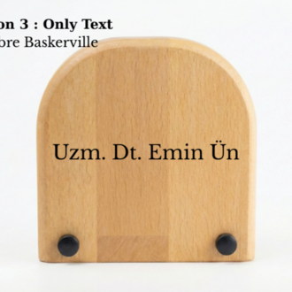 Masaüstü Ahşap Saat Model 4