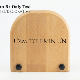 Masaüstü Ahşap Saat Model 6