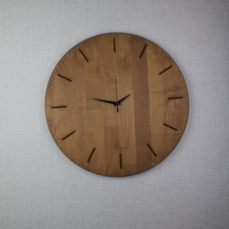 Retro İstasyon Tarzı: Çerçeve Detaylı Kayın Ağacı Saat (40 cm)