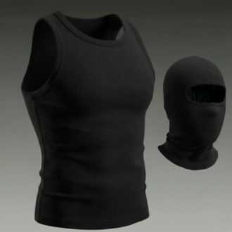Cult Black Scuba Mask Ve Atlet Takımı
