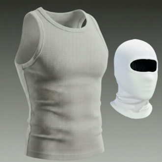 Cult White Scuba Mask Ve Atlet Takım