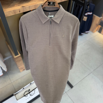 (İTHAL KUMAŞ) Yarım Fermuarlı Premium Sweat