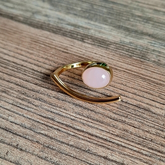 Pink quartz yüzük