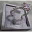Ice Cut Rose sapphire Ring