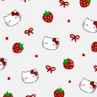 Sevimli Kedi ve Çilek Desenli Mousepad – Kawaii Aesthetic Mouse Pad, Pembe Masa Aksesuarı