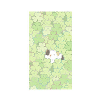 Sevimli Yonca ve Hamster Desenli Mousepad – Kawaii Aesthetic Mouse Pad, Pastel Masa Aksesuarı